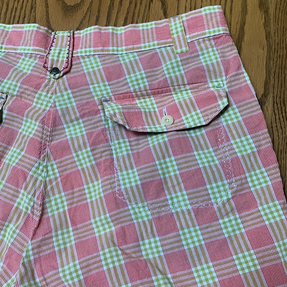 Robert Graham Men’s Pink and Yellow Plaid Shorts - Picture 4 of 10